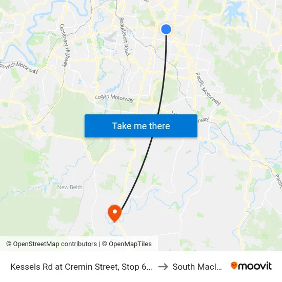 Kessels Rd at Cremin Street, Stop 60/45 to South Maclean map