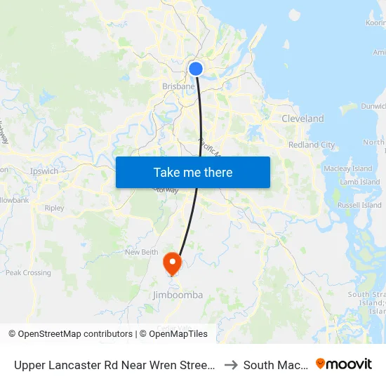 Upper Lancaster Rd Near Wren Street, Stop 25 to South Maclean map