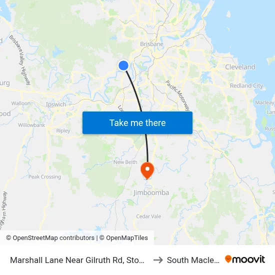 Marshall Lane Near Gilruth Rd, Stop 36 to South Maclean map