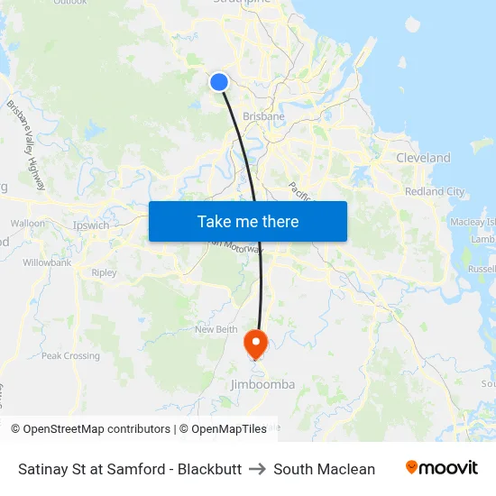 Satinay St at Samford - Blackbutt to South Maclean map