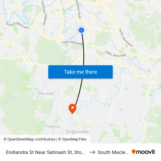Endiandra St Near Satinash St, Stop 87 to South Maclean map