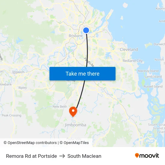 Remora Rd at Portside to South Maclean map