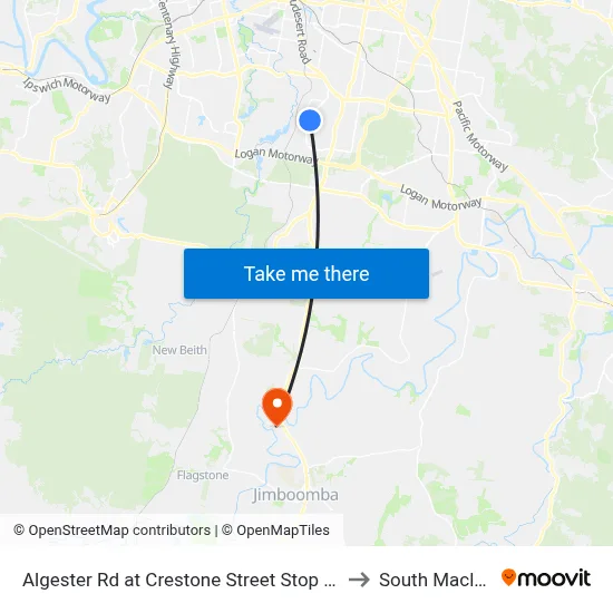 Algester Rd at Crestone Street Stop 90/89 to South Maclean map