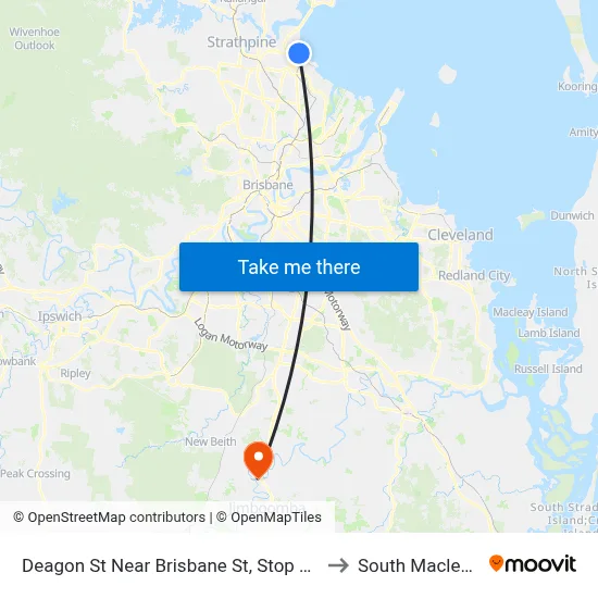 Deagon St Near Brisbane St, Stop 37 to South Maclean map