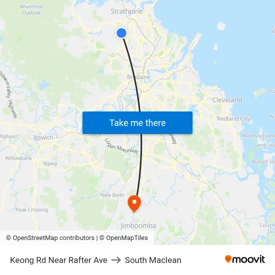 Keong Rd Near Rafter Ave to South Maclean map