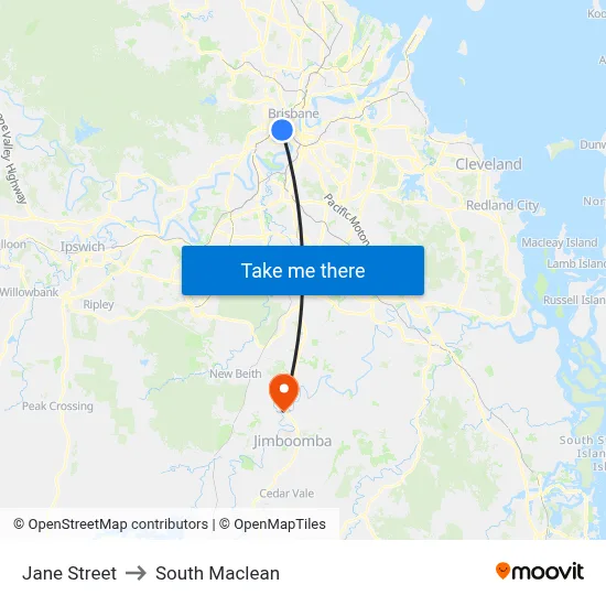 Jane Street to South Maclean map