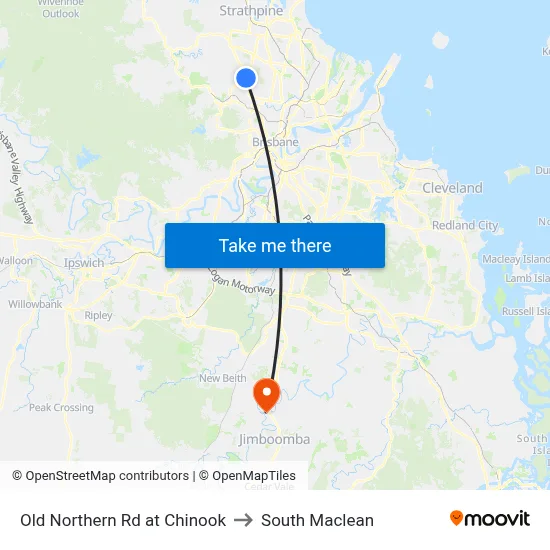 Old Northern Rd at Chinook to South Maclean map
