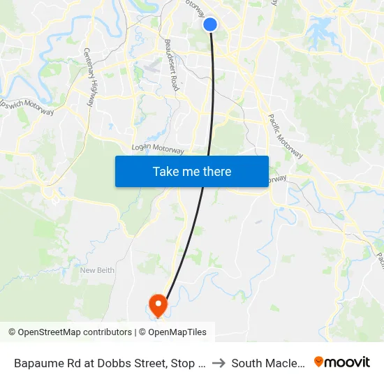 Bapaume Rd at Dobbs Street, Stop 63 to South Maclean map