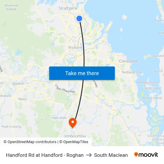 Handford Rd at Handford - Roghan to South Maclean map