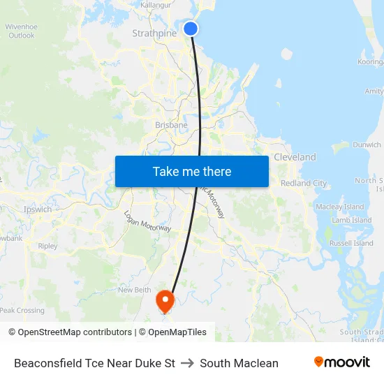 Beaconsfield Tce Near Duke St to South Maclean map