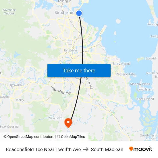 Beaconsfield Tce Near Twelfth Ave to South Maclean map
