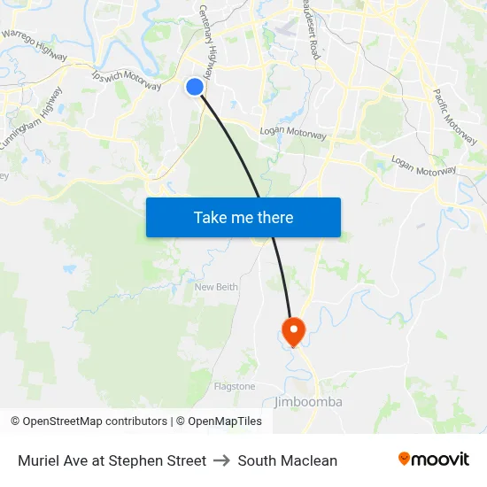 Muriel Ave at Stephen Street to South Maclean map