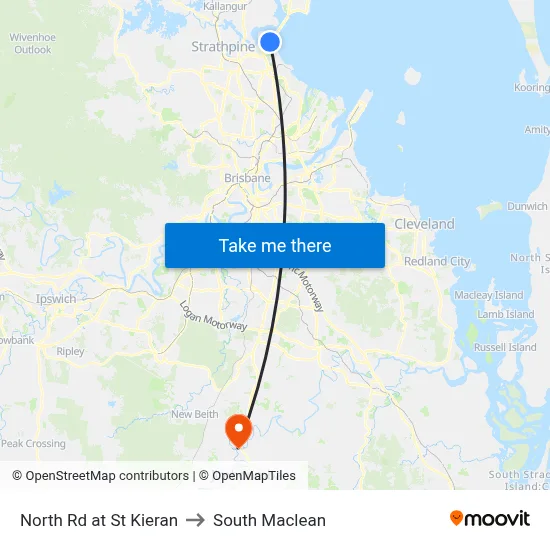 North Rd at St Kieran to South Maclean map