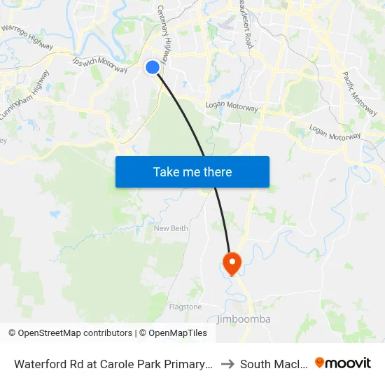 Waterford Rd at Carole Park Primary School to South Maclean map