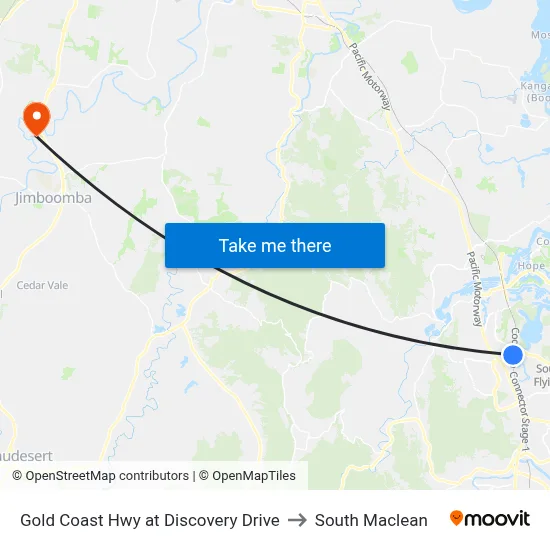 Gold Coast Hwy at Discovery Drive to South Maclean map