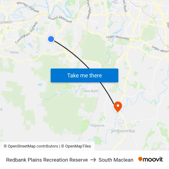 Redbank Plains Recreation Reserve to South Maclean map