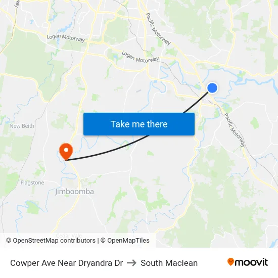 Cowper Ave Near Dryandra Dr to South Maclean map