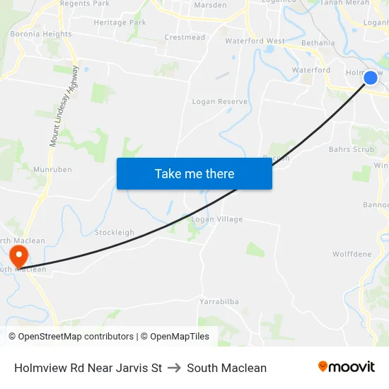 Holmview Rd Near Jarvis St to South Maclean map