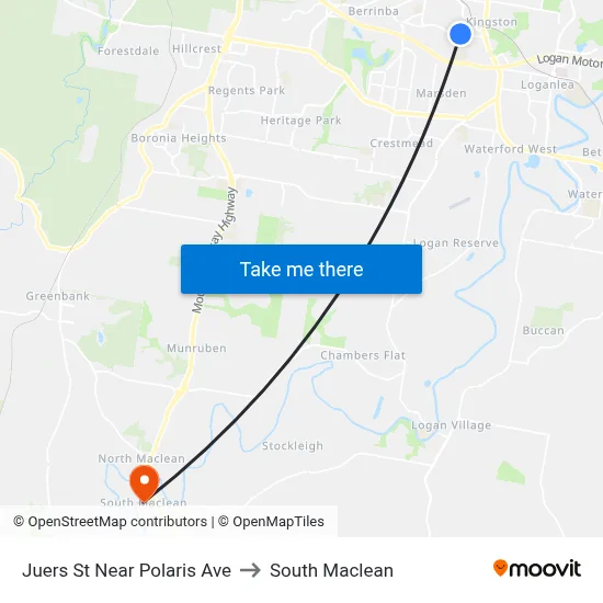 Juers St Near Polaris Ave to South Maclean map