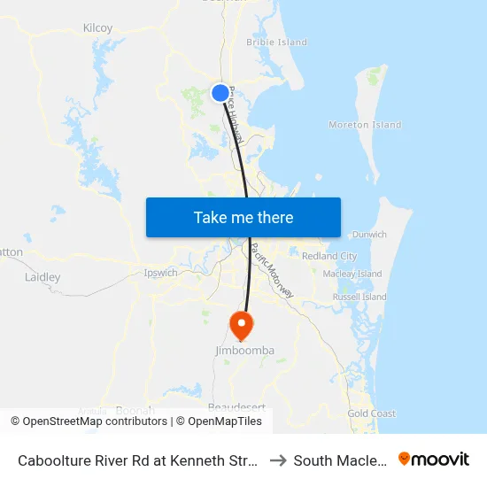 Caboolture River Rd at Kenneth Street to South Maclean map