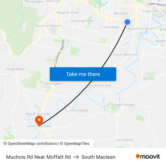 Muchow Rd Near Moffatt Rd to South Maclean map