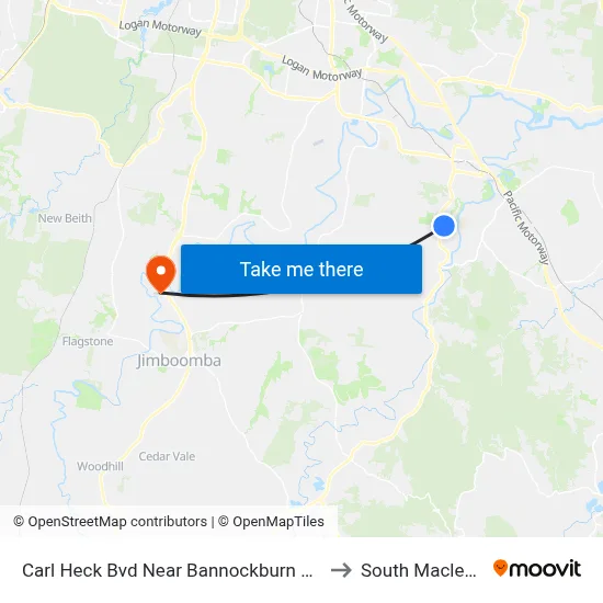 Carl Heck Bvd Near Bannockburn Rd to South Maclean map