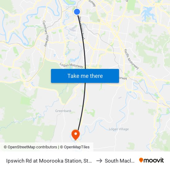 Ipswich Rd at Moorooka Station, Stop 39 to South Maclean map