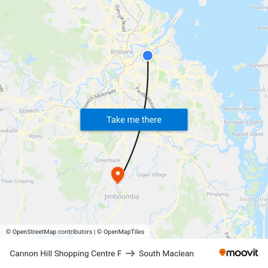 Cannon Hill Shopping Centre F to South Maclean map