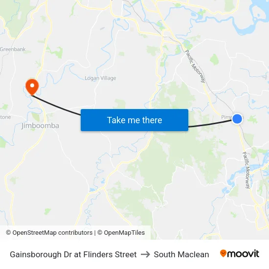 Gainsborough Dr at Flinders Street to South Maclean map