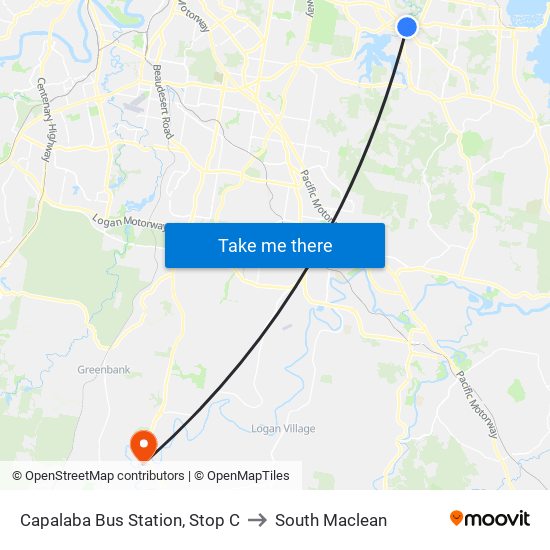 Capalaba Bus Station, Stop C to South Maclean map