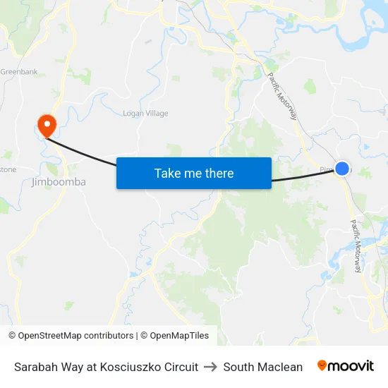 Sarabah Way at Kosciuszko Circuit to South Maclean map