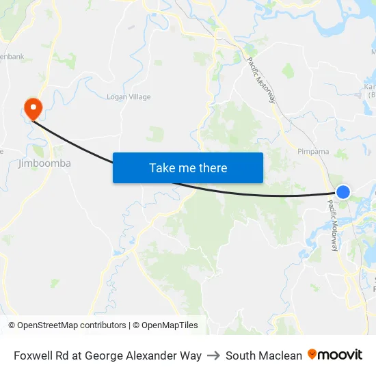 Foxwell Rd at George Alexander Way to South Maclean map