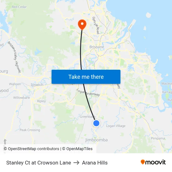 Stanley Ct at Crowson Lane to Arana Hills map