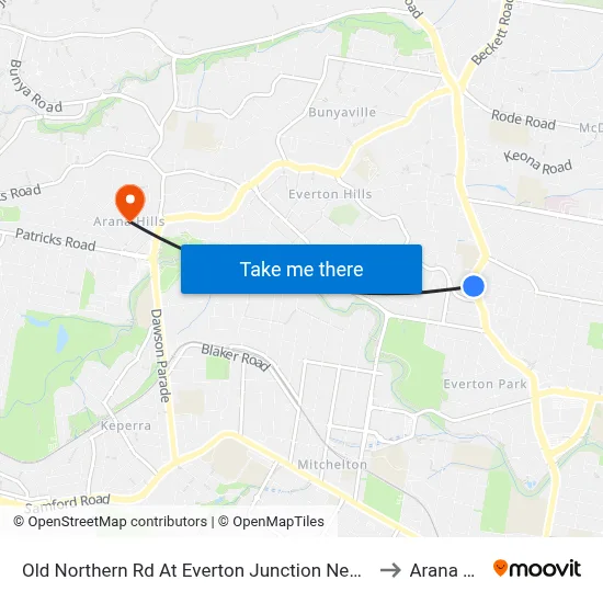 Old Northern Rd At Everton Junction Near Drake St to Arana Hills map