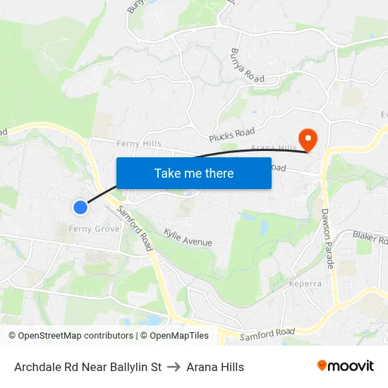 Archdale Rd Near Ballylin St to Arana Hills map