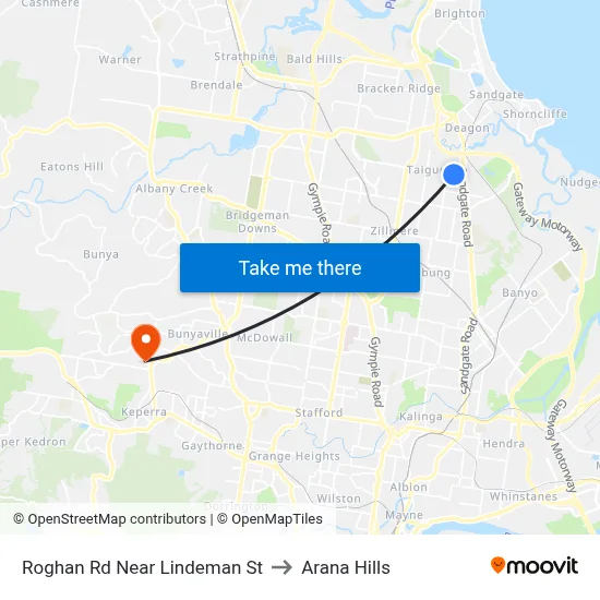 Roghan Rd Near Lindeman St to Arana Hills map