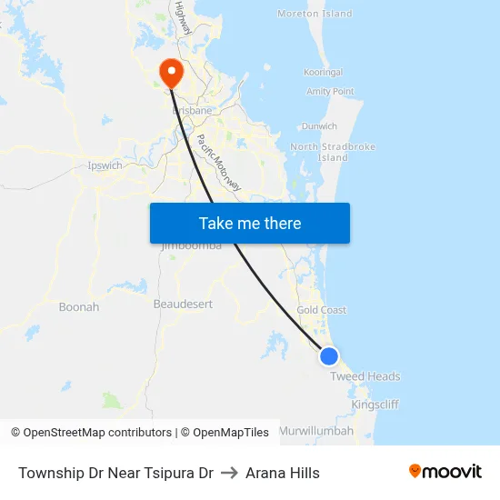 Township Dr Near Tsipura Dr to Arana Hills map