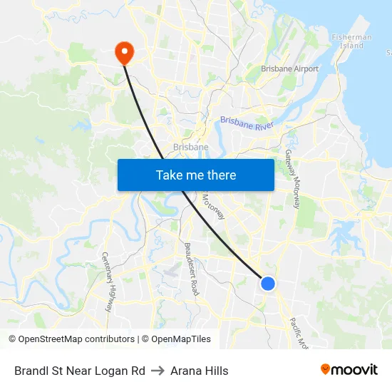 Brandl St Near Logan Rd to Arana Hills map
