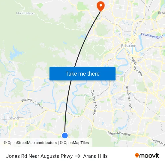 Jones Rd Near Augusta Pkwy to Arana Hills map