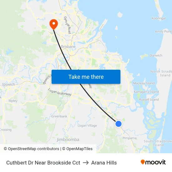 Cuthbert Dr Near Brookside Cct to Arana Hills map