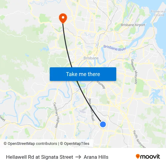 Hellawell Rd at Signata Street to Arana Hills map