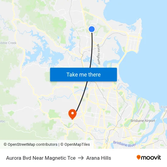 Aurora Bvd Near Magnetic Tce to Arana Hills map