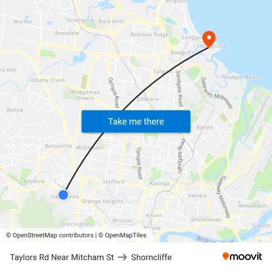 Taylors Rd Near Mitcham St to Shorncliffe map