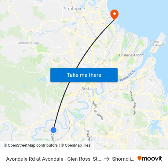 Avondale Rd at Avondale - Glen Ross, Stop 61 to Shorncliffe map