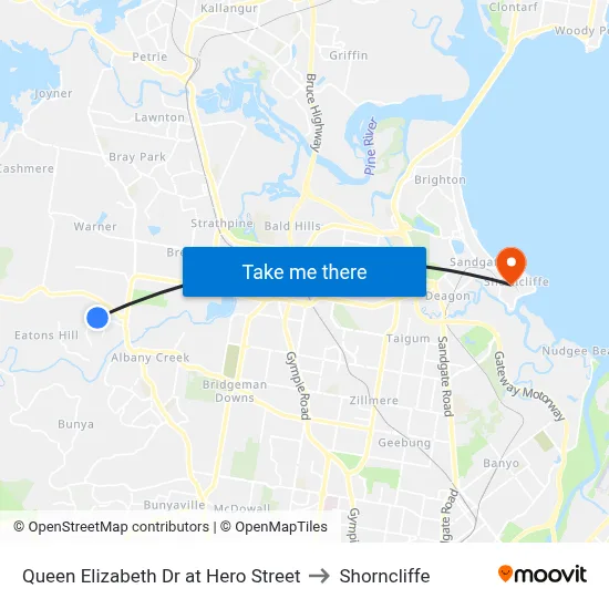Queen Elizabeth Dr at Hero Street to Shorncliffe map