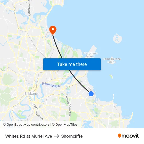 Whites Rd at Muriel Ave to Shorncliffe map