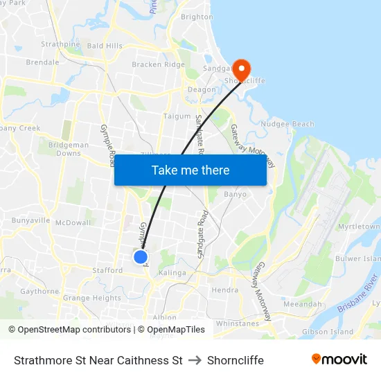 Strathmore St Near Caithness St to Shorncliffe map