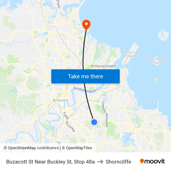 Buzacott St Near Buckley St, Stop 48a to Shorncliffe map