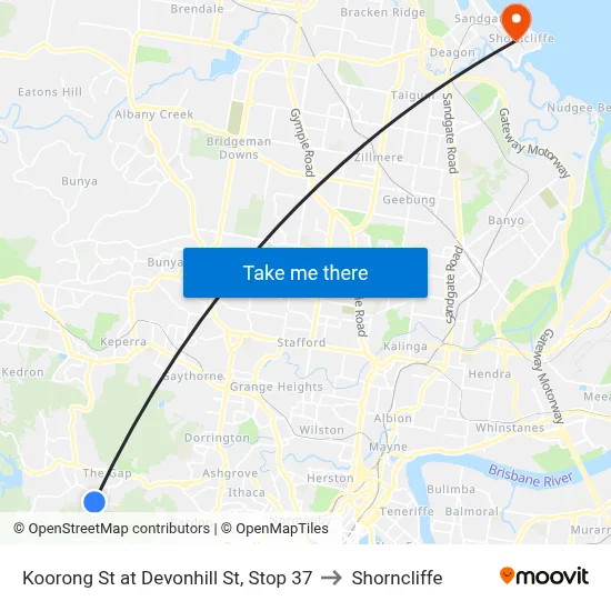 Koorong St at Devonhill St, Stop 37 to Shorncliffe map