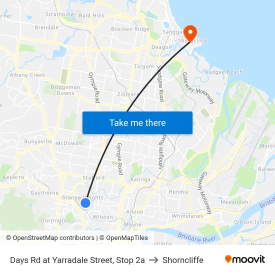 Days Rd at Yarradale Street, Stop 2a to Shorncliffe map